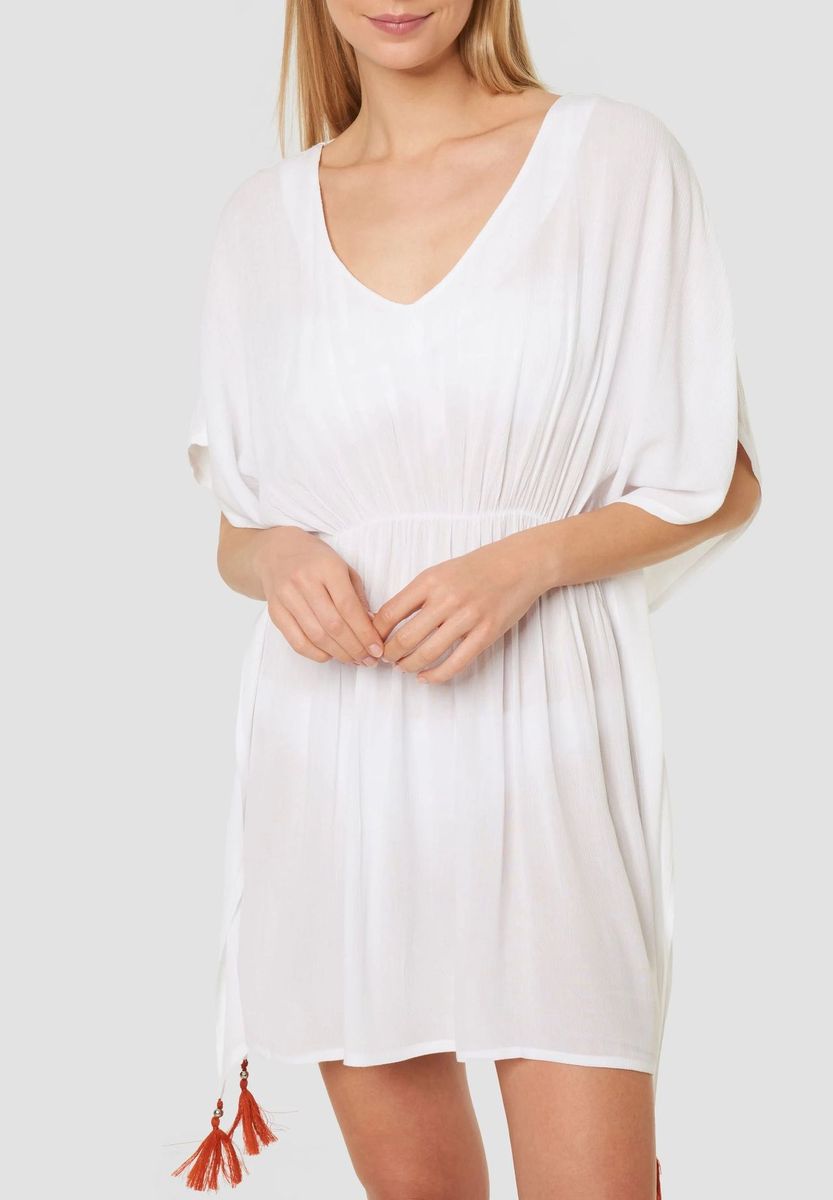 Sommer Tunika Cover-Up mit Quasten
