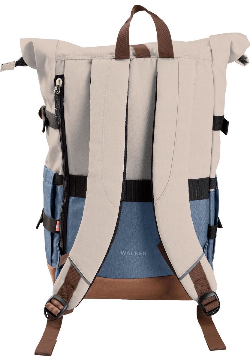 Lässiger Roll Top Rucksack mit Laptopfach