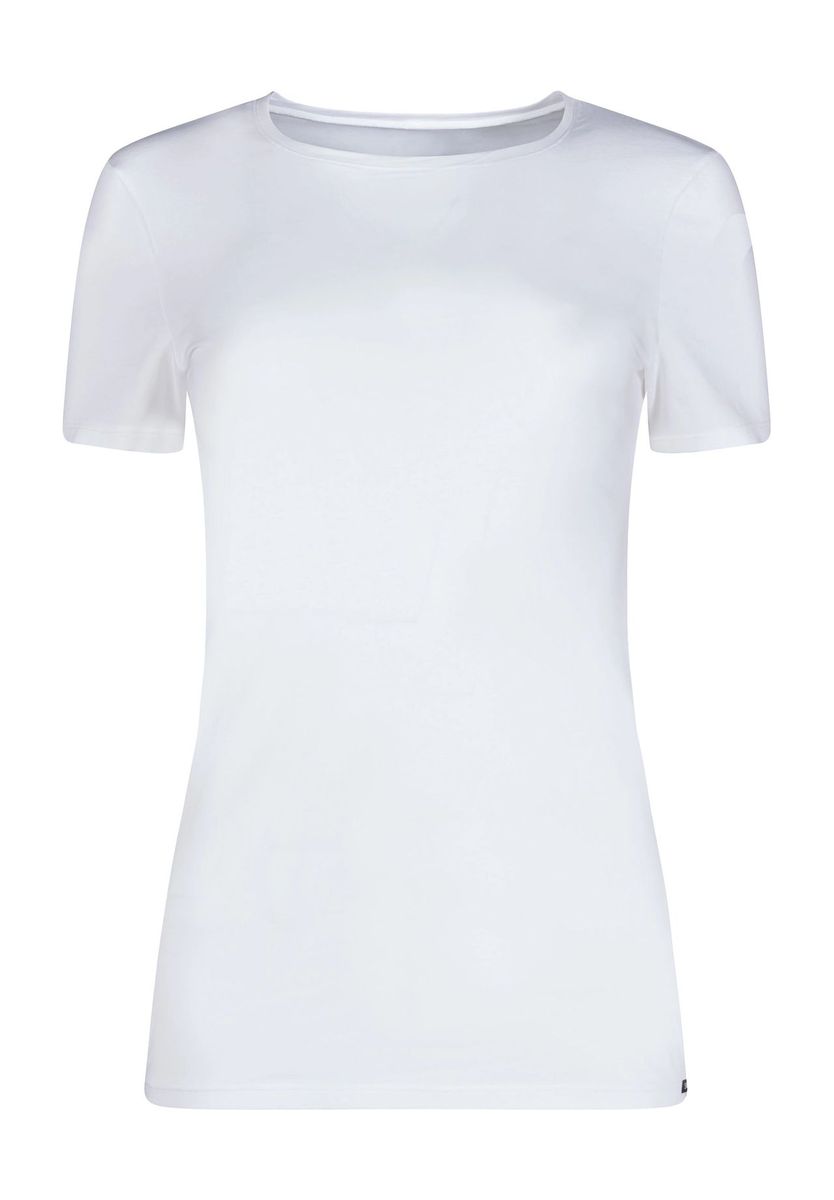 Figurbetontes Basic Shirt mit Rundhalsausschnitt