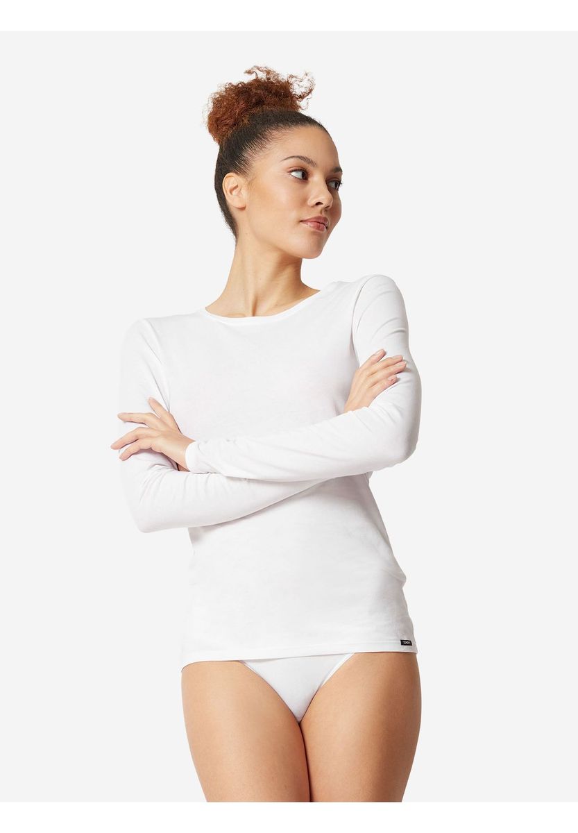 Klassisches Langarmshirt mit enger Passform