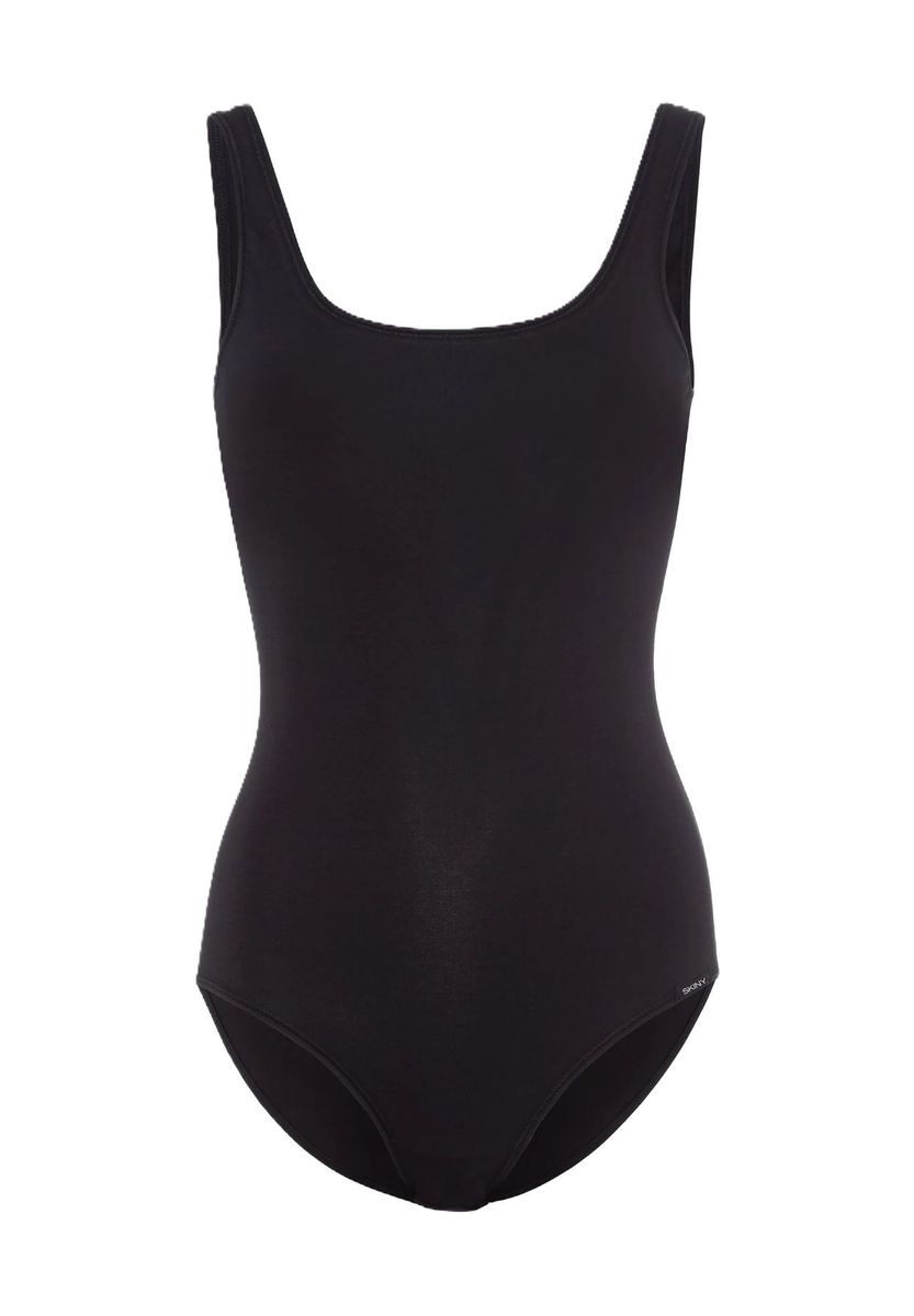 Ärmelloser Body aus Baumwollmischung