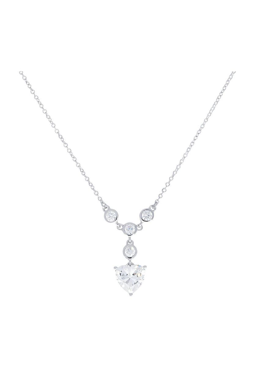 Halskette aus Sterlingsilber mit Herzanhänger