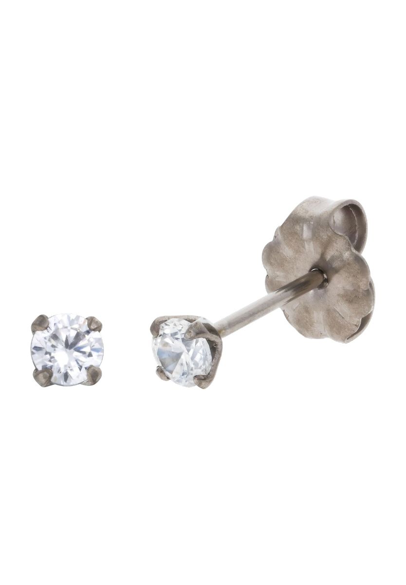 Klassische Ohrstecker mit Zirkonia