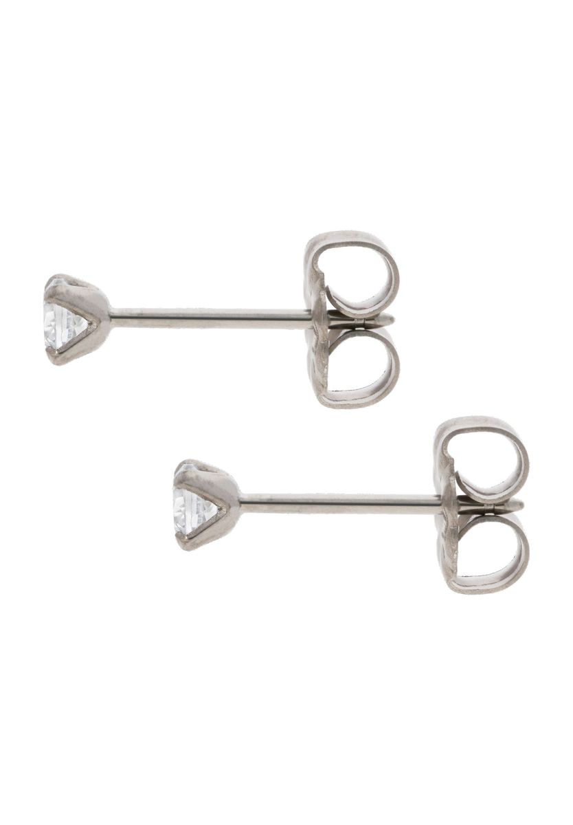 Klassische Ohrstecker mit Zirkonia