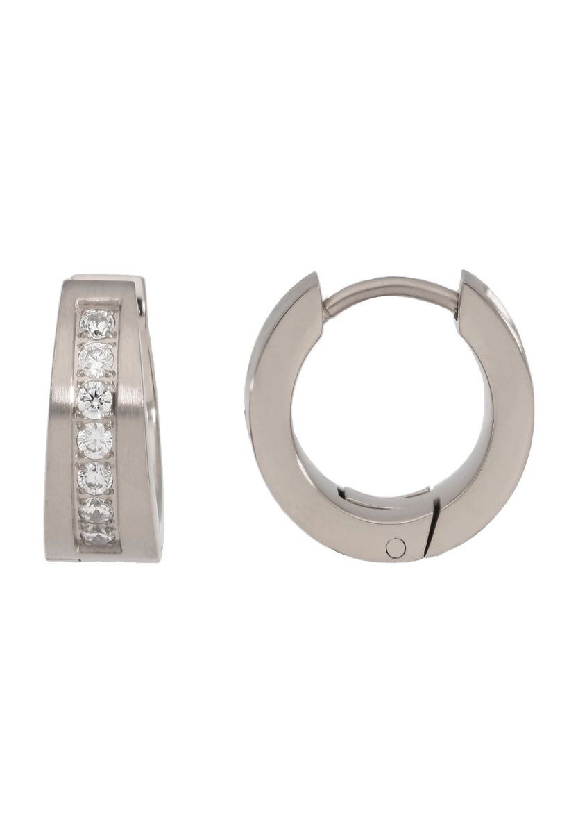 Funkelnde Creolen mit Zirkonia