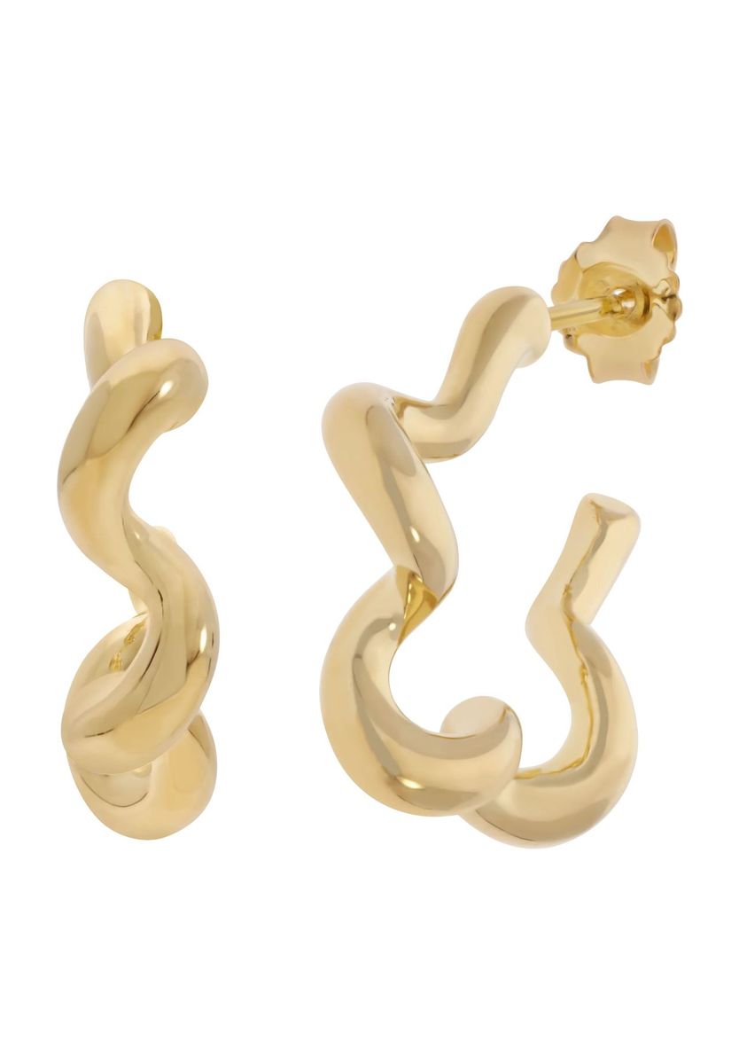 Verdrehte goldene Creolen