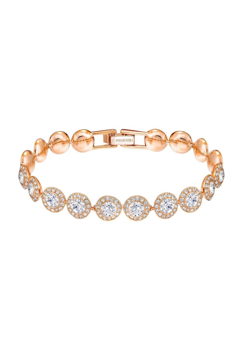 Kristall-Halo Roségoldfarbenes Armband