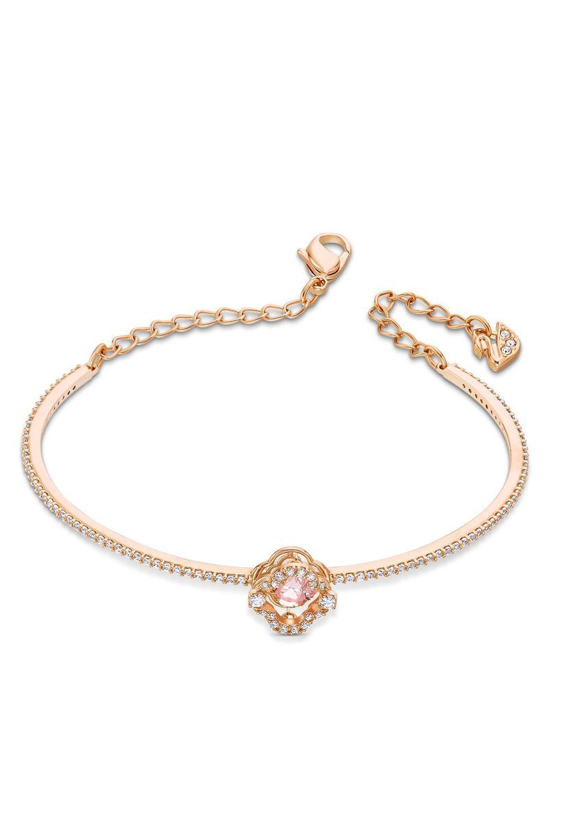 Funkelndes Kleeblatt Kristall Armreif