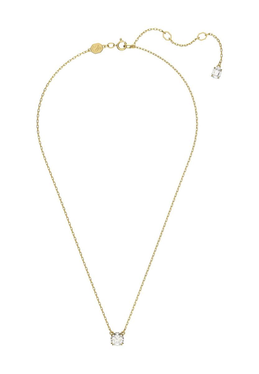 Zarte Goldkette mit Kristallanhänger