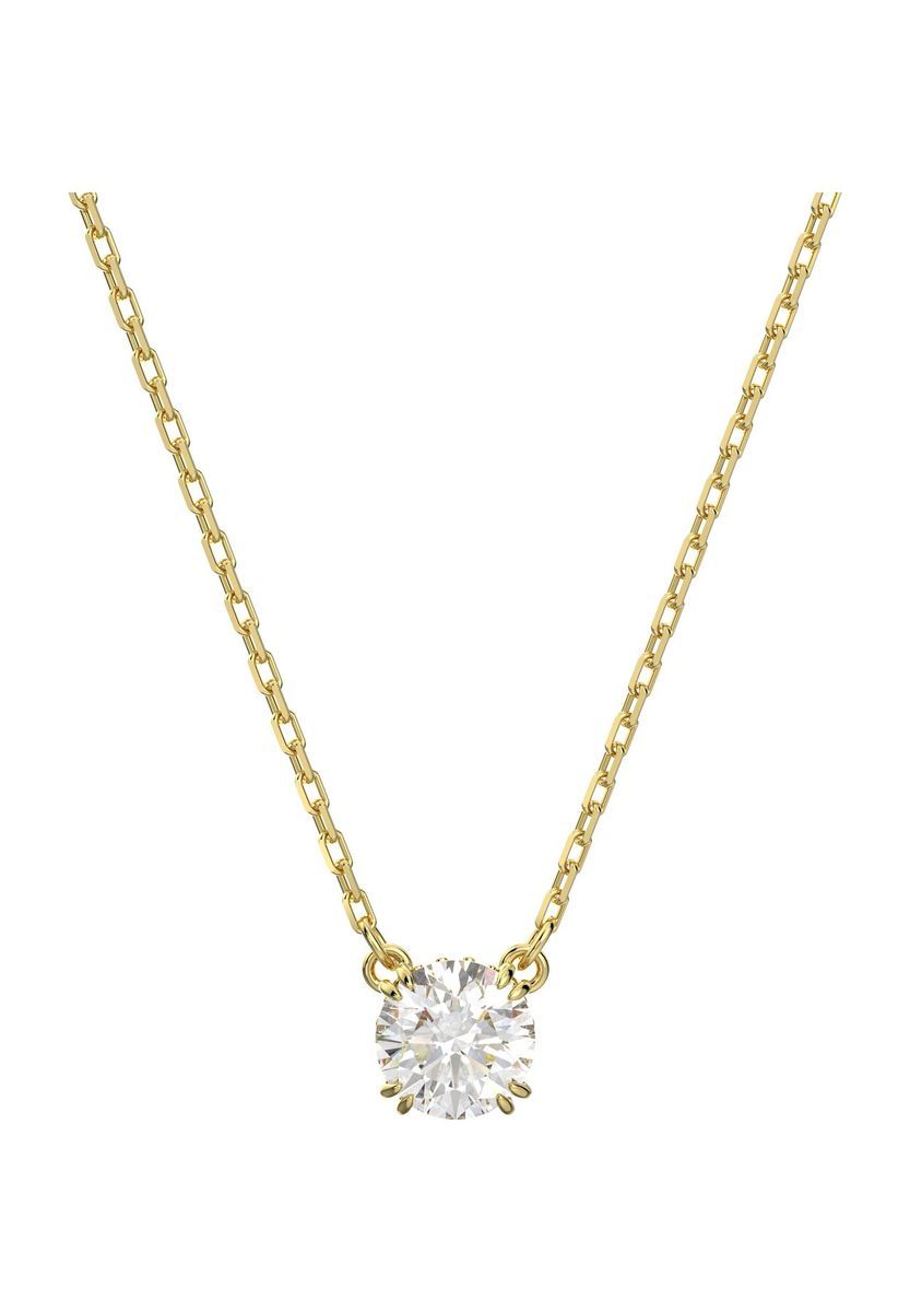 Zarte Goldkette mit Kristallanhänger