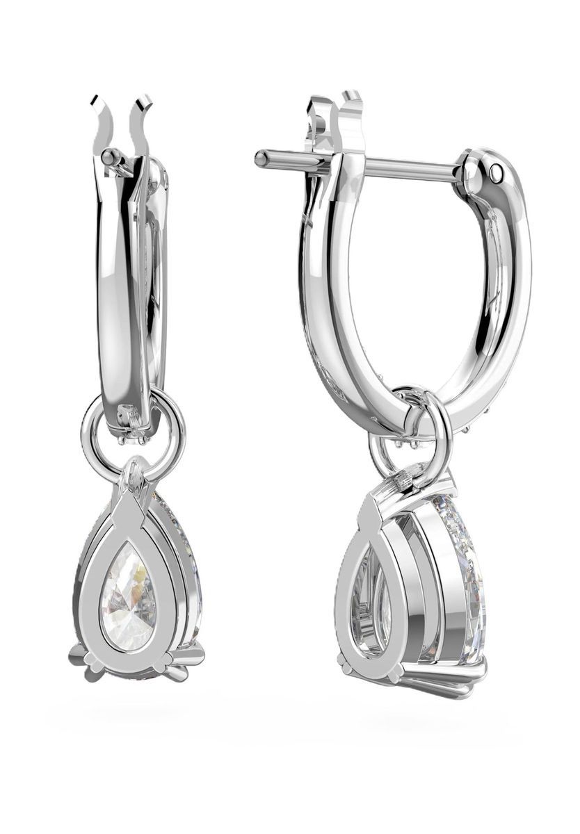 Tropfenförmige Kristall-Creolen mit Anhänger