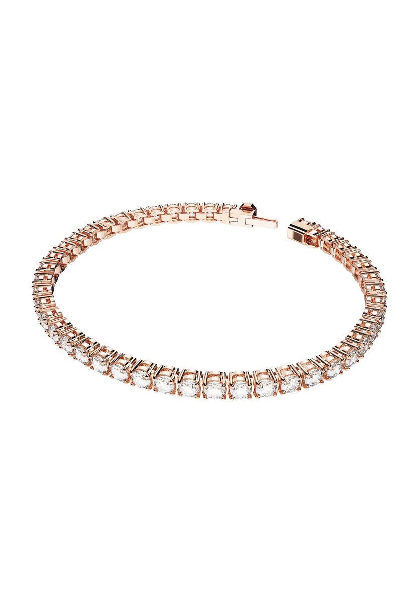 Roségoldenes Tennisarmband mit Kristallen