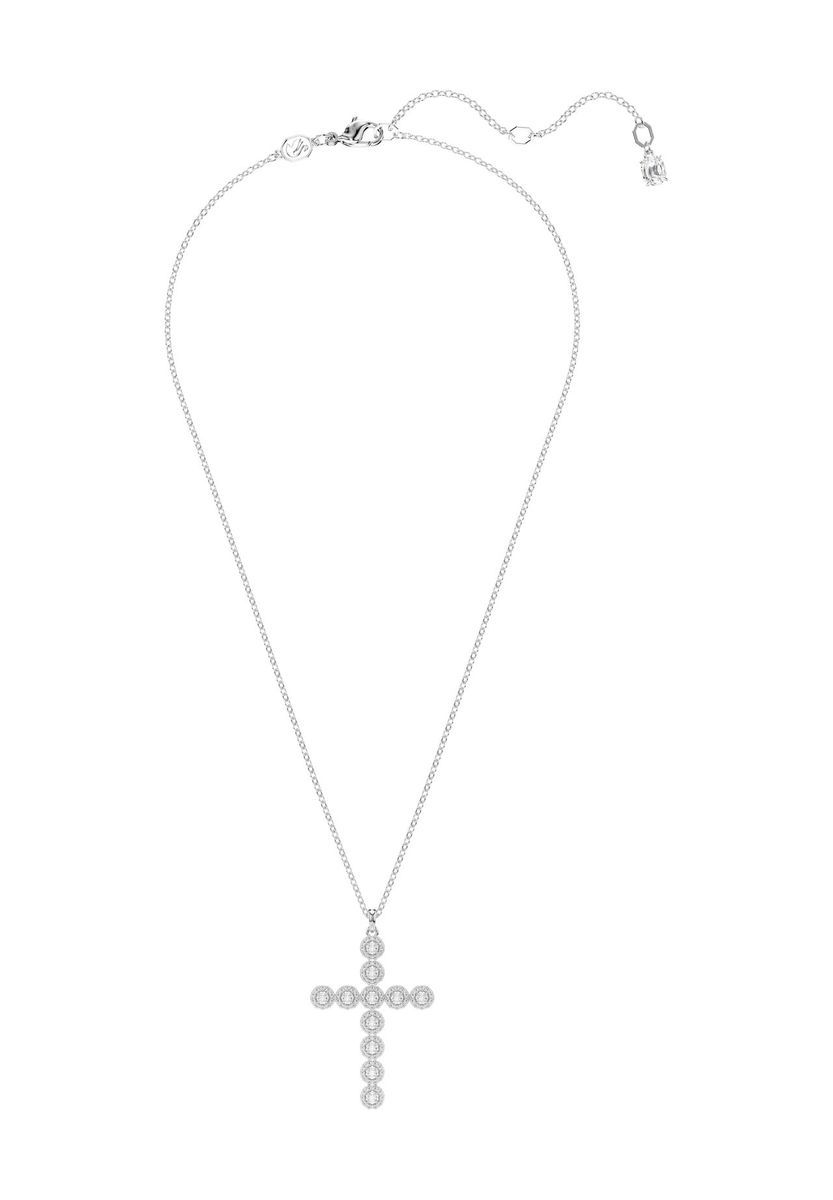 Funkelnde Halskette mit Kreuzanhänger aus Kristallen