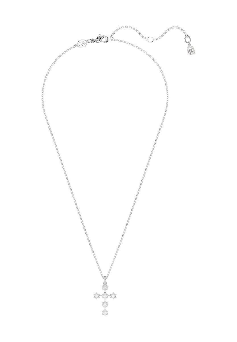 Halskette mit Kreuzanhänger mit Kristallen
