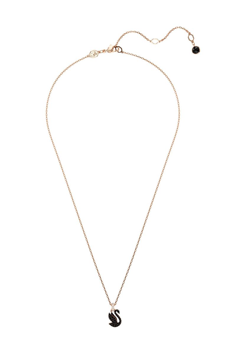 Elegante Roségoldene Schwan Anhänger Halskette