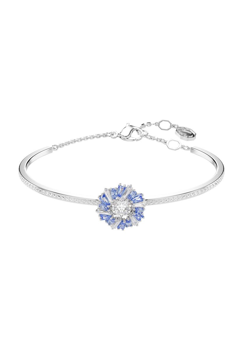 Idyllia Silberfarbenes Blumen Armreif