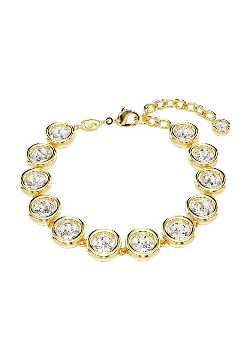 Kristall Tennisarmband in Goldton