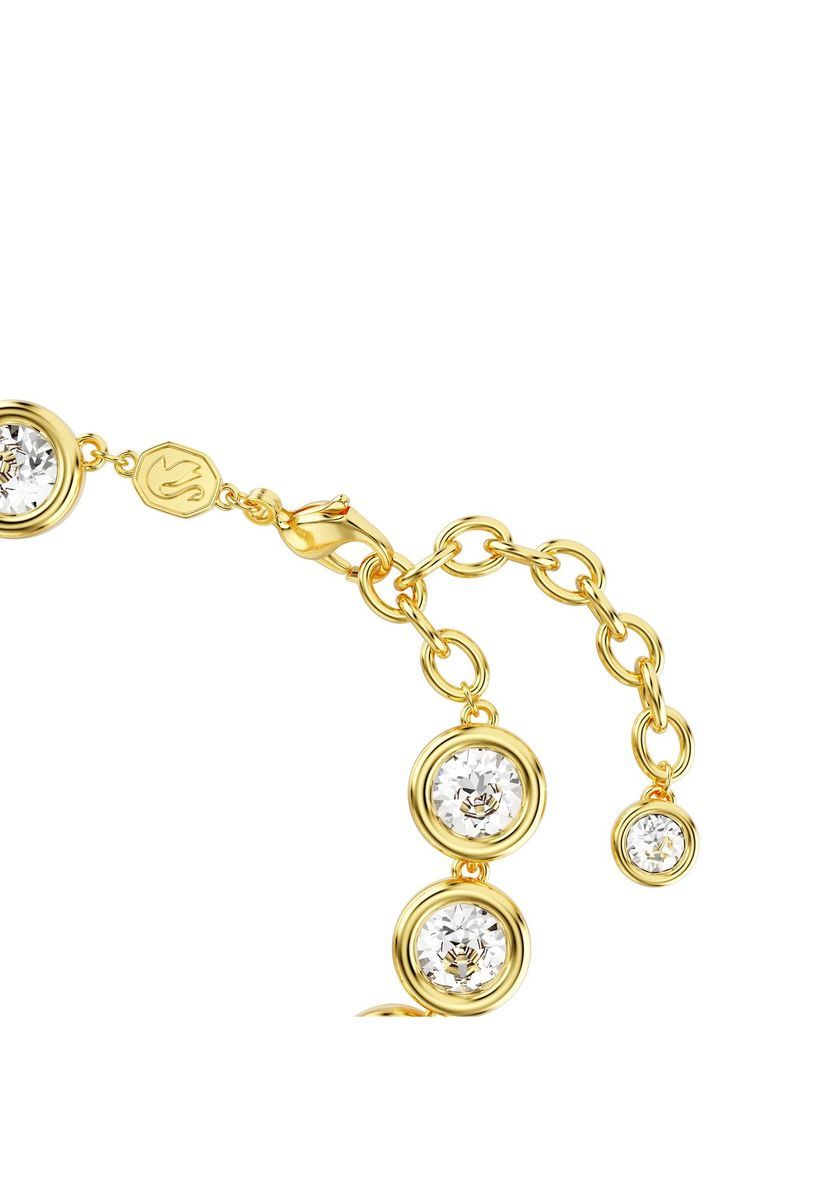 Kristall Tennisarmband in Goldton