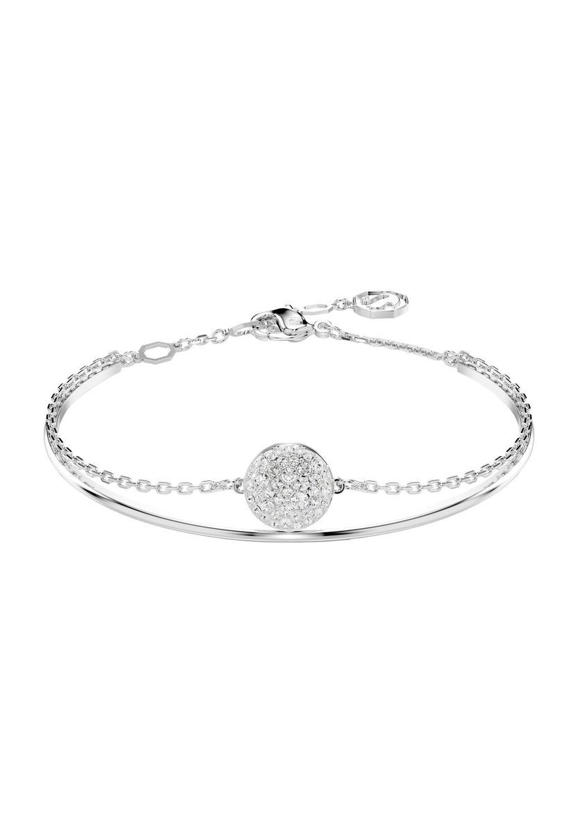 Funkelndes Silber Kristallkugel Armband