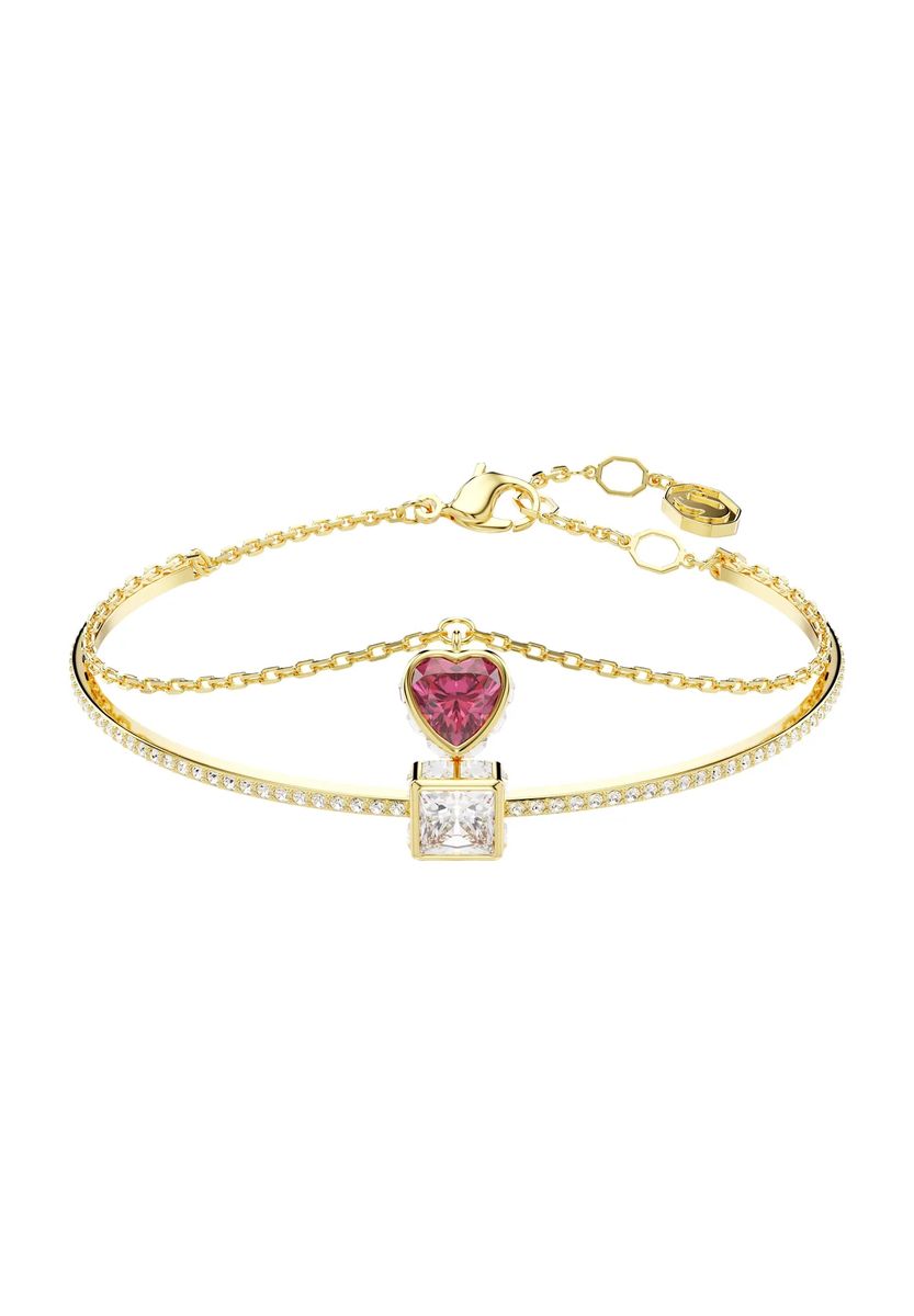 Zweilagiges Armband mit Herzanhänger