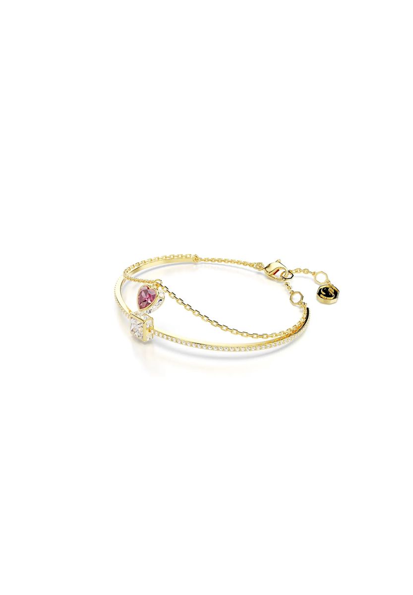 Zweilagiges Armband mit Herzanhänger