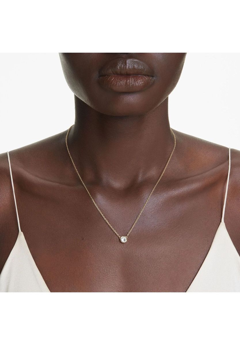 Solitär Anhänger Halskette mit Zirkonia