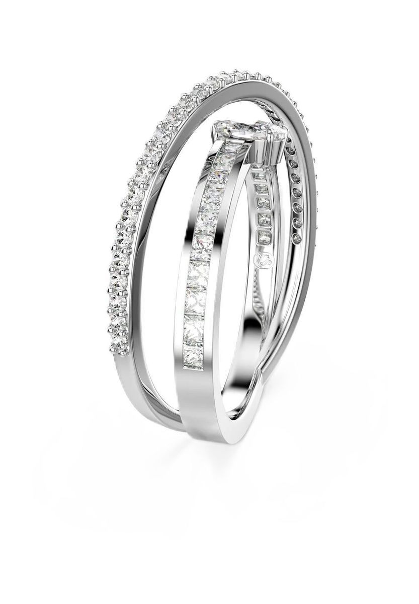 Ineinandergreifender Kristall Statement Ring