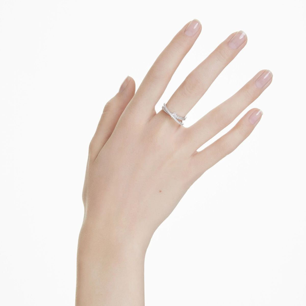 Ineinandergreifender Kristall Statement Ring