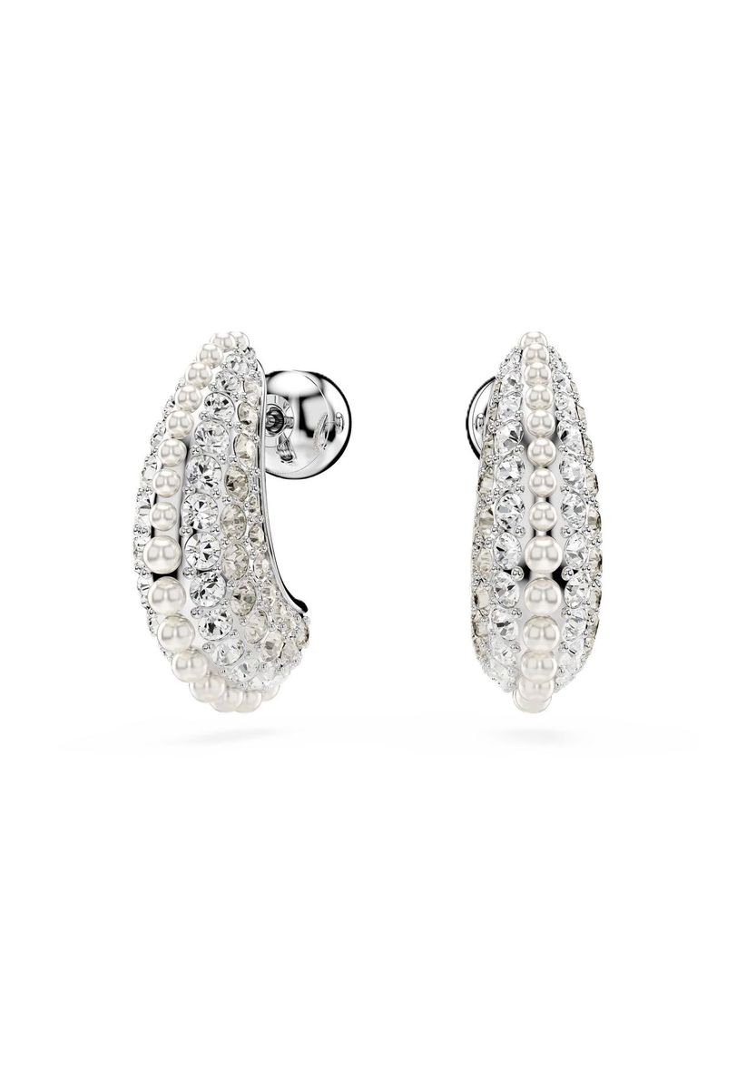 Ohrringe mit Kristall- und Perlenbesatz