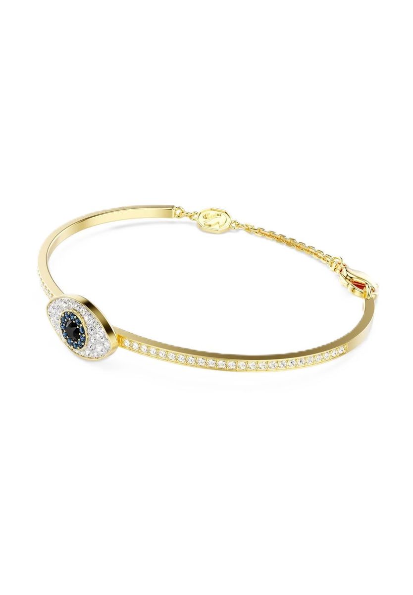 Goldfarbener Kristall Evil Eye Armreif