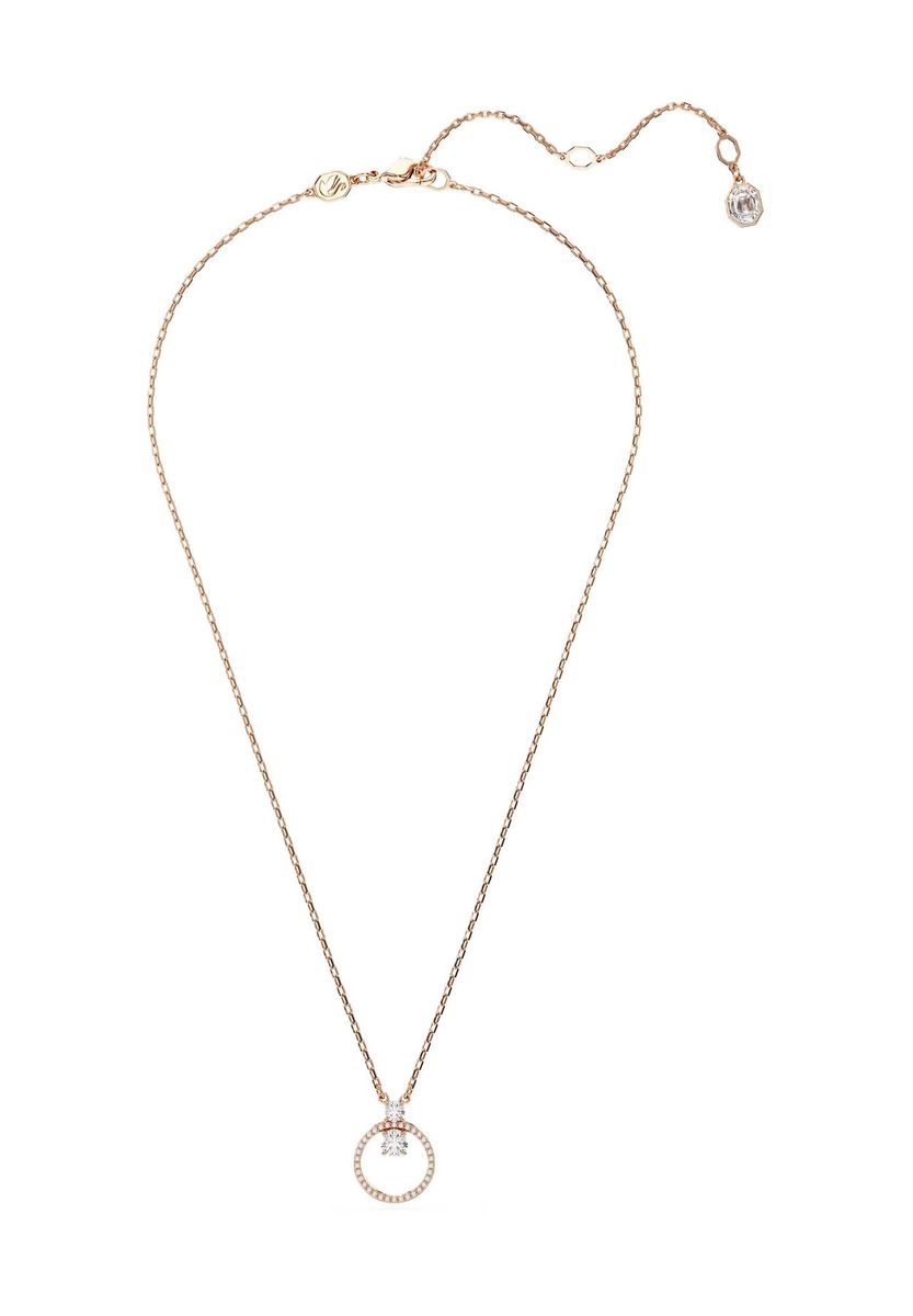 Roségoldene Halskette mit Kreisanhänger