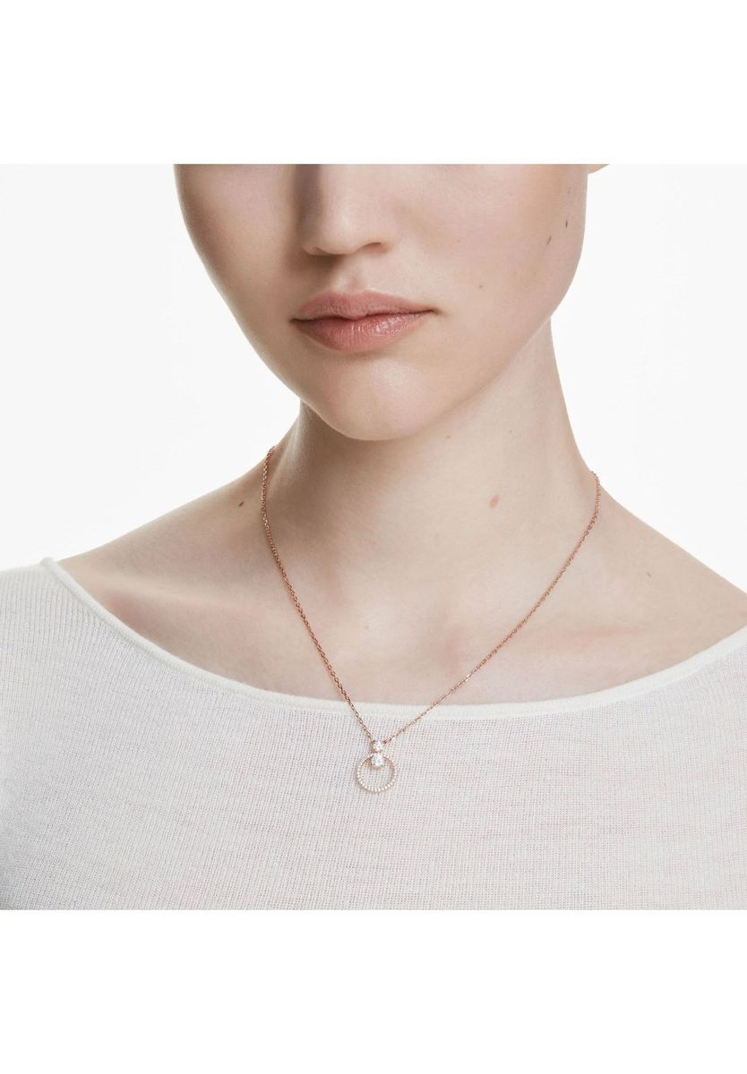 Roségoldene Halskette mit Kreisanhänger