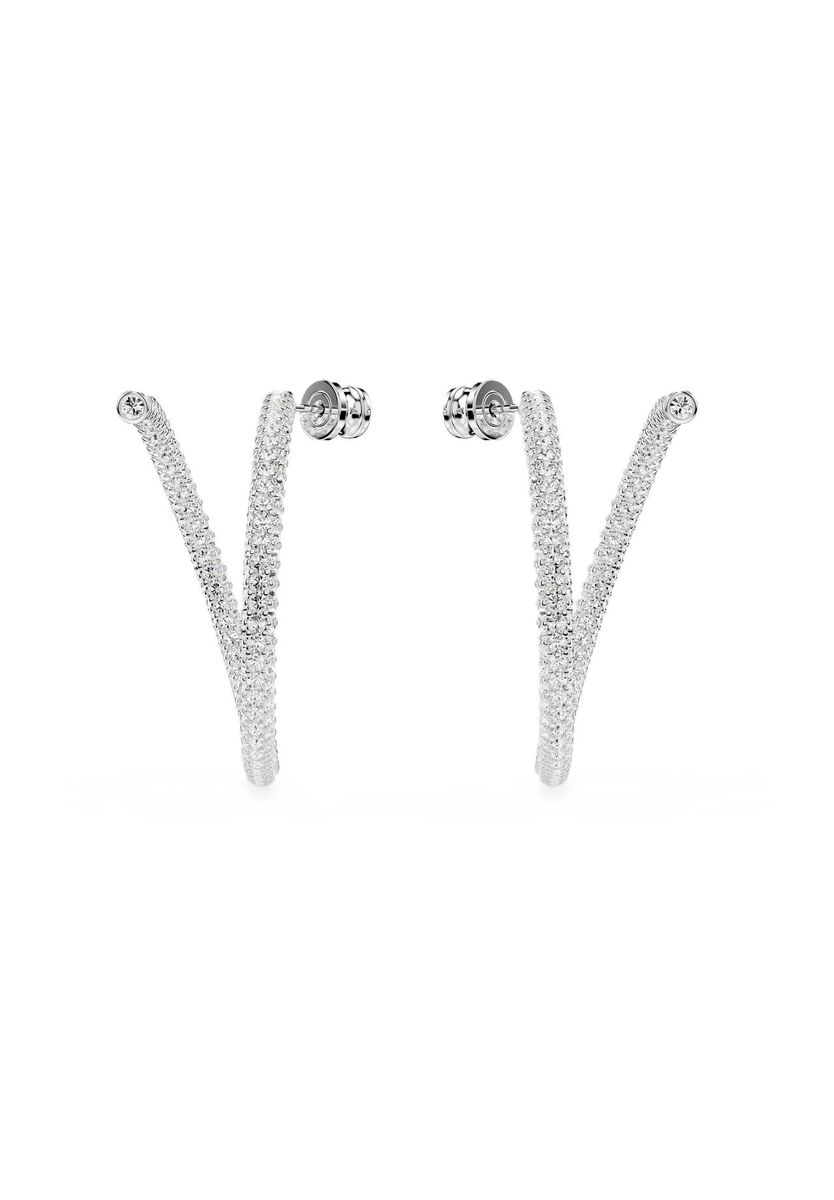 Funkelnde Kristall V-Form Creolen