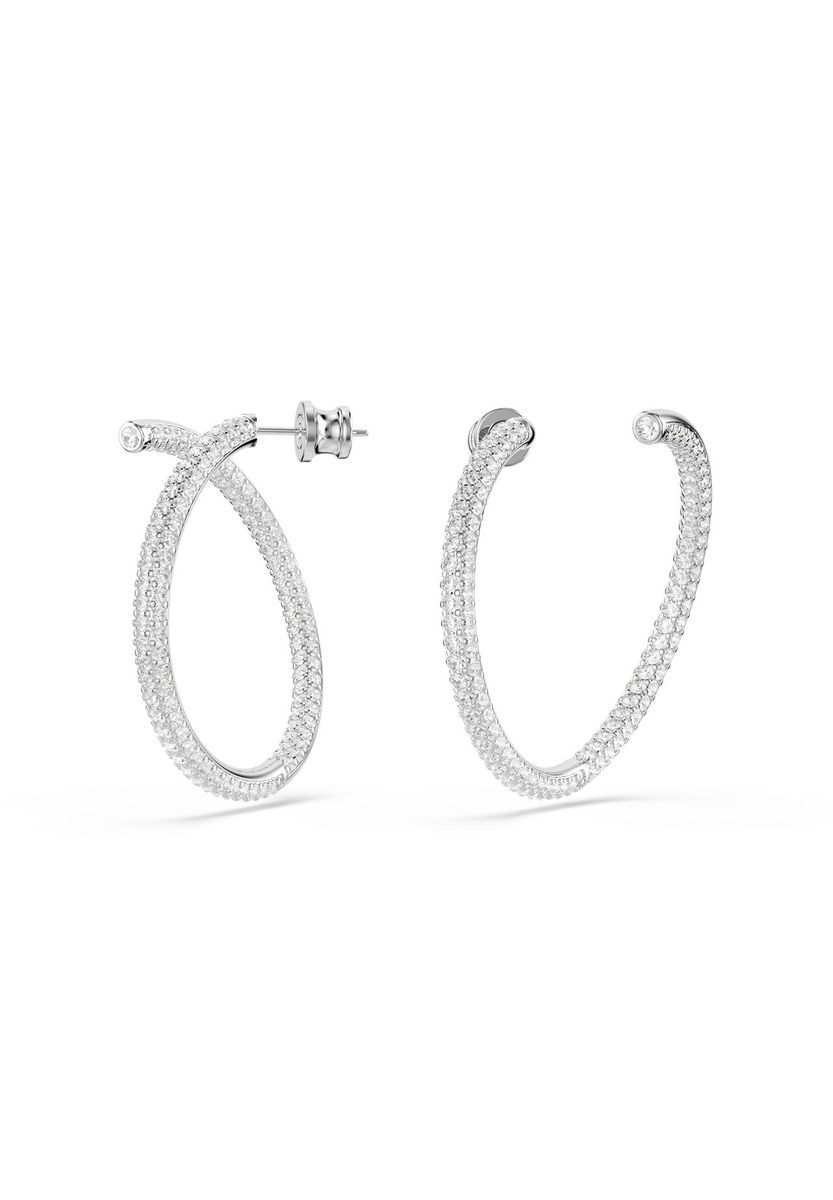 Funkelnde Kristall V-Form Creolen