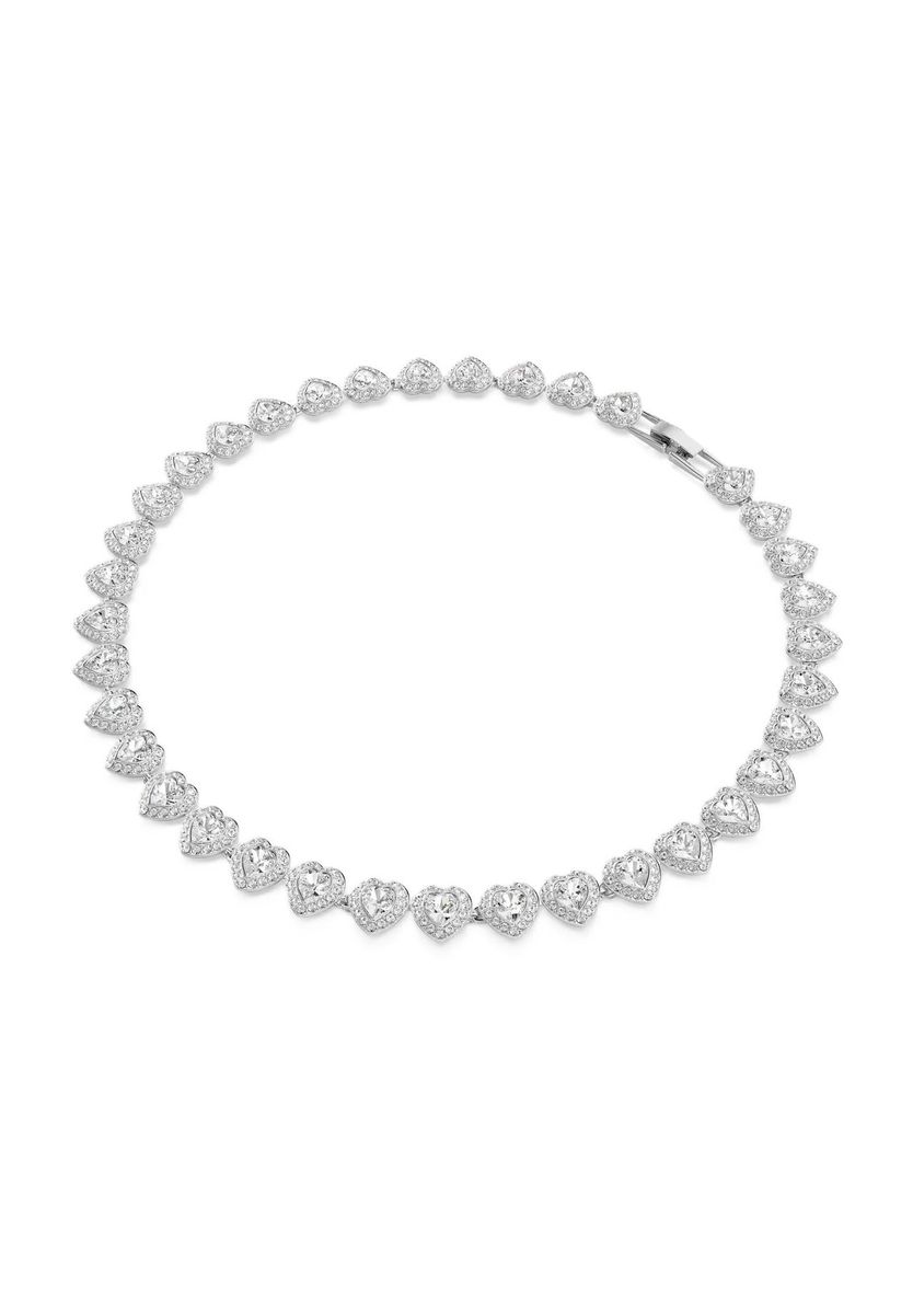 Herzförmige Halskette mit Kristallhalo