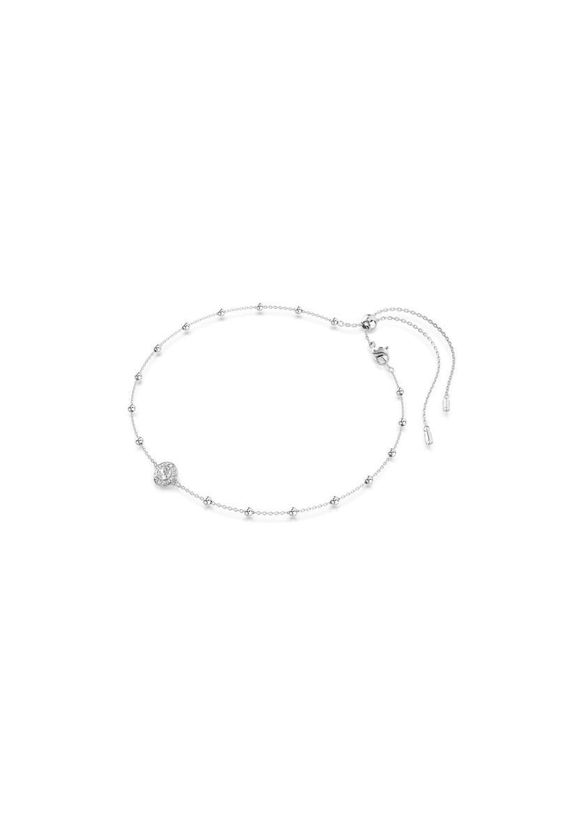 Zarter Kristallkreis Silber Choker