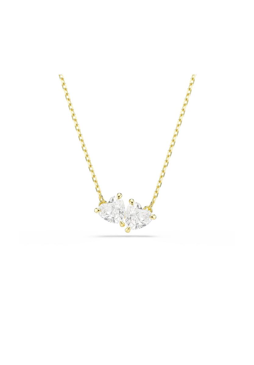 Zarte goldene Zwillingsherz-Halskette