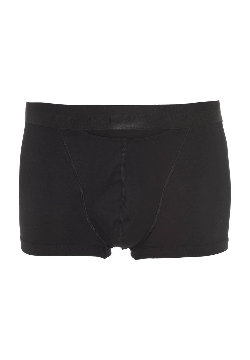 Schwarze Herren-Boxershorts mit Logo-Bund