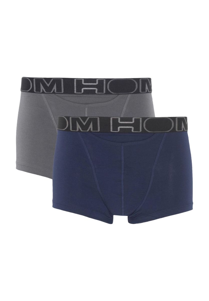 Herren einfarbige Boxershorts im Doppelpack