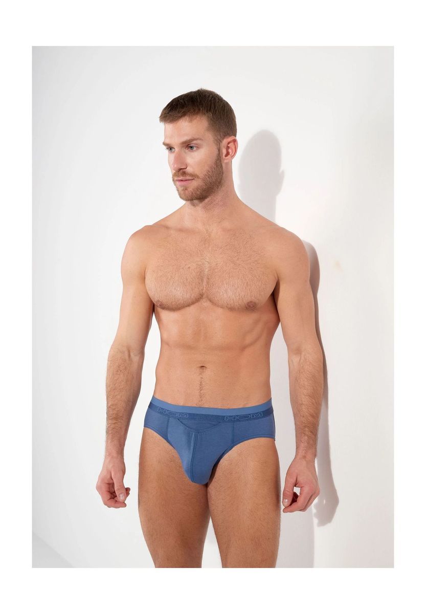 Klassischer Herren Slip in Blau
