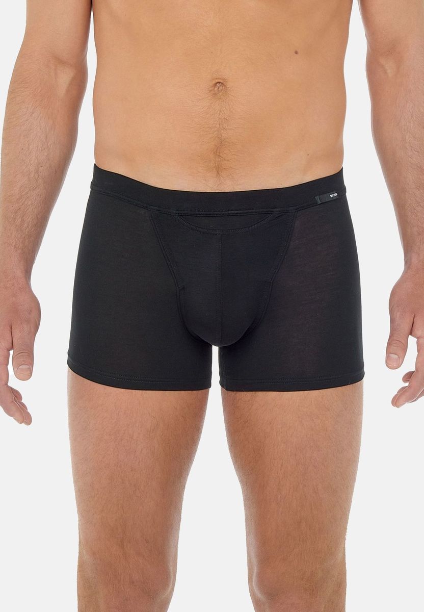 Herren einfarbige schwarze Boxershorts