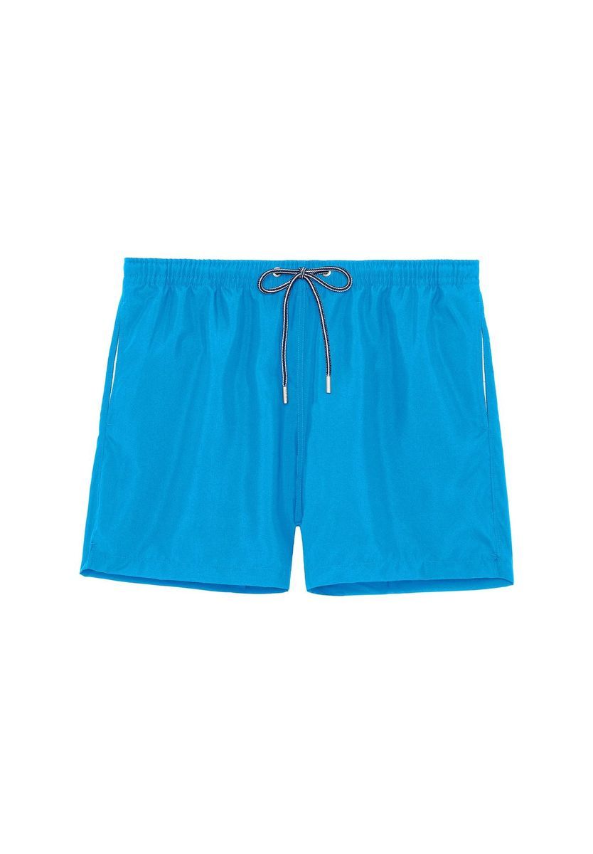 Türkisblaue klassische Badeshorts