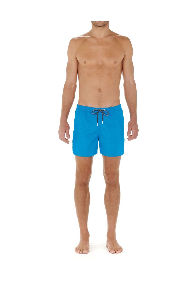 Türkisblaue klassische Badeshorts