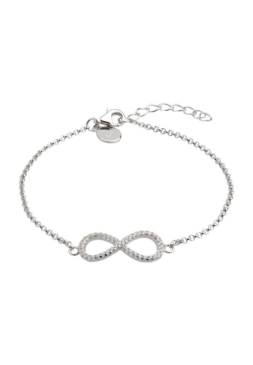 Silbernes Armband mit Unendlichkeitssymbol
