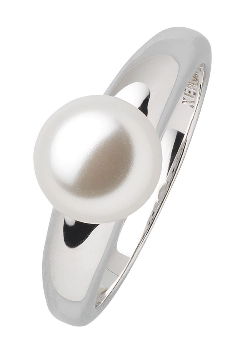 XENOX Damen Ring "XS5220", 925er Silber mit Kunstperle, silber