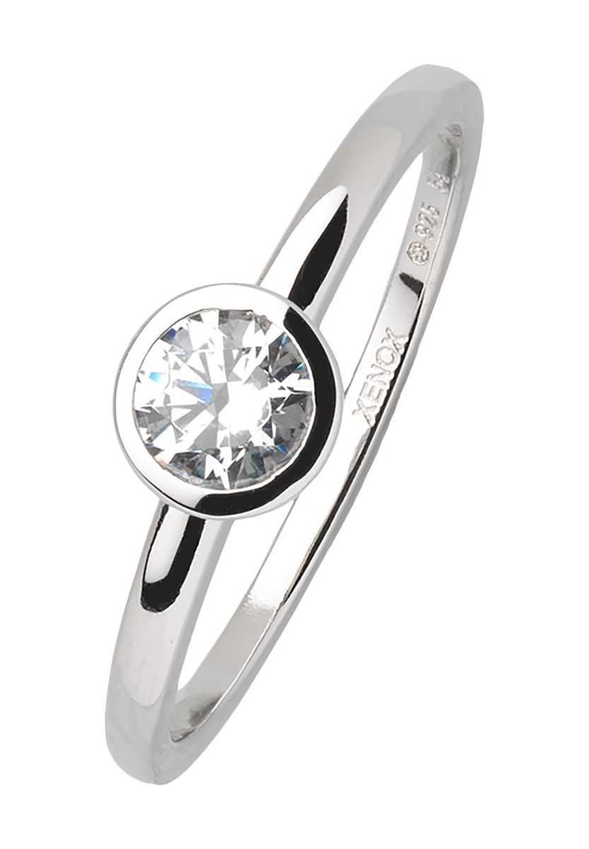 XENOX Damen Ring "XS7279", 925er Silber, silber