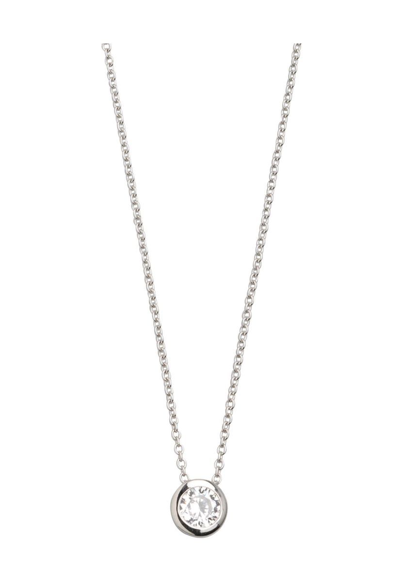 Silber Halskette mit Zirkonia Anhänger
