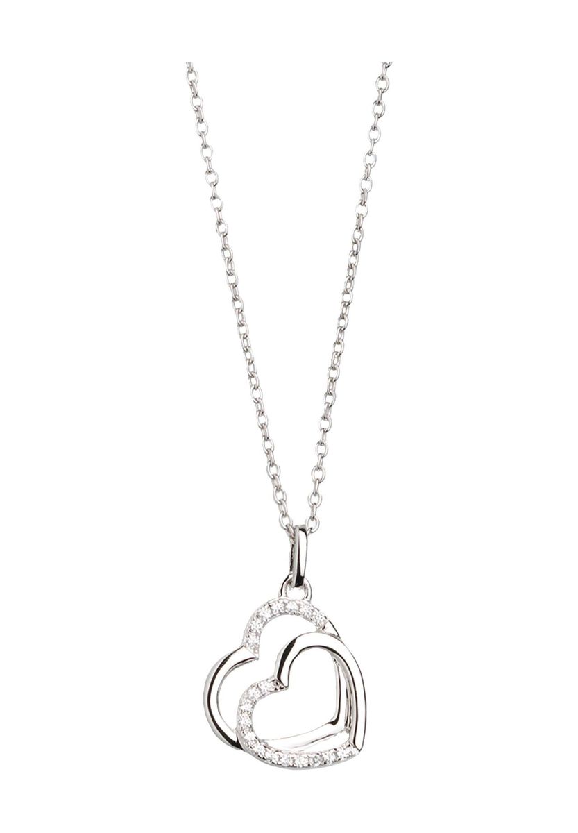 XENOX Damen Kette mit Anhänger "XS3423", 925er Silber, silber