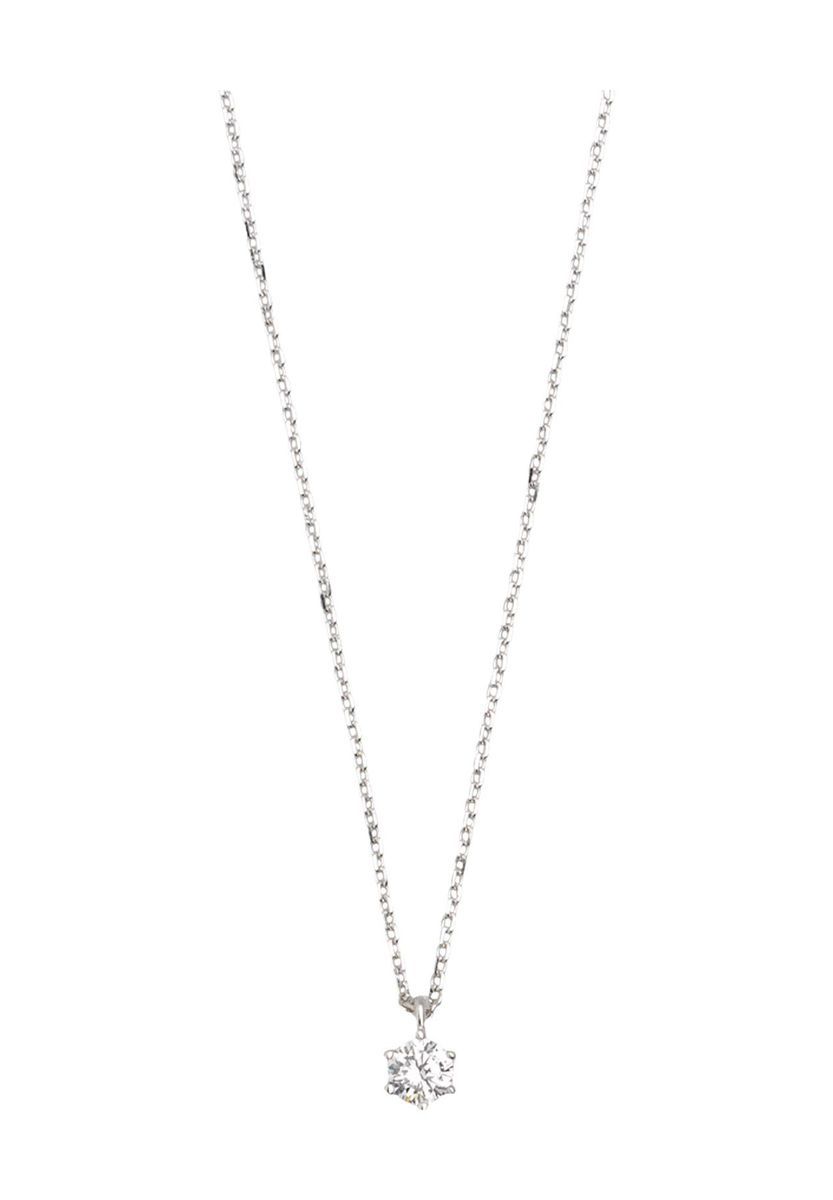 Halskette mit Zirkonia-Anhänger aus Sterlingsilber