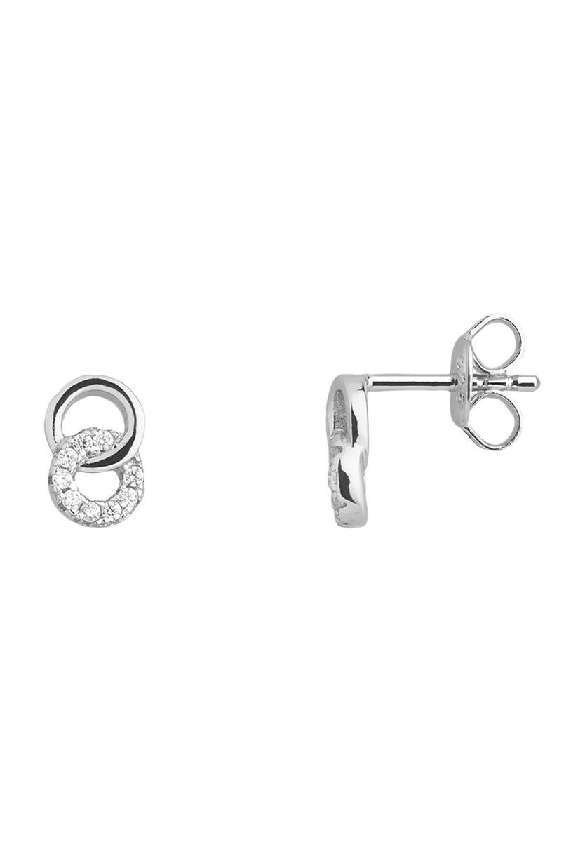 XENOX Damen Ohrstecker "XS3738N", 925er Silber, silber